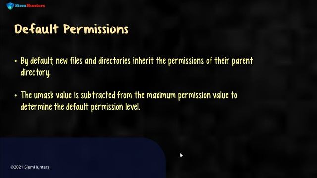 file permissions in kali linux | @siemhuntersofficial chmod command