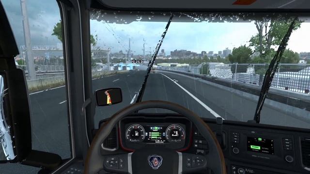 SCANIA R WITH OWN CUSTOM LIGHTBOX | BACKHOE DELIVERY | ETS 2 [1.44] | KAHEL GAMING