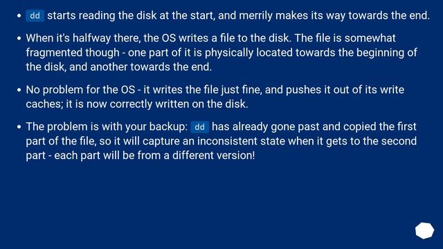 Is it possible to dd the current disk you are booted off?