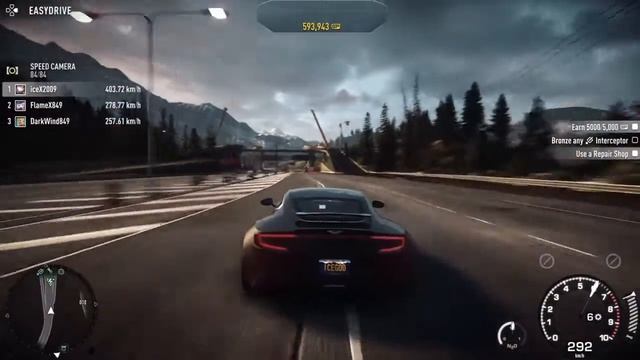 Aston-Martin One-77 NFS Rivals Speed Run