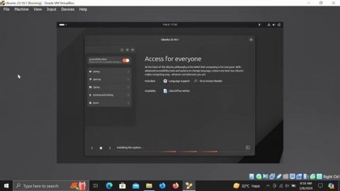 How to install Linux, Ubuntu 23.10.1 Operating System on a Virtual Machine on Windows 10