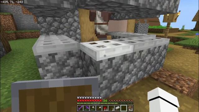 I Build 1 Emerald Villager Trading Hall In Minecraft Pe Survival Series In Hindi (#14)