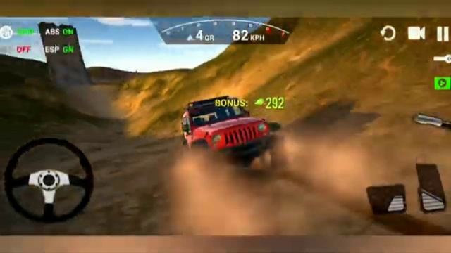 Ultimate Offroad Simulator Red Jeep Wrangler OffRoad Mountain Driving! Game shortvideo