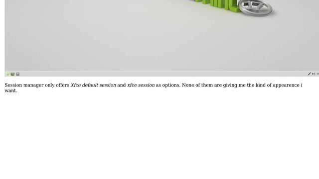 Go back to default XFCE-Linux Mint session?
