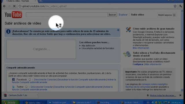 como subir un video desde el windows movie maker