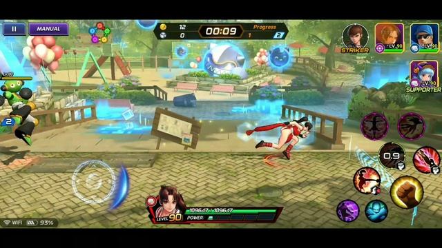 Mysterious lady in Lovely Ladies event in King of Fighters All Star
