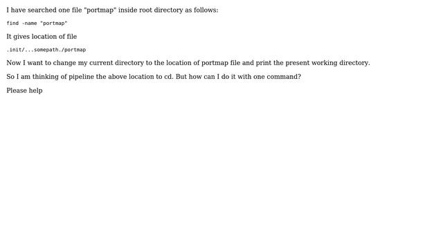 Unix & Linux: Pass output of one command as input to other