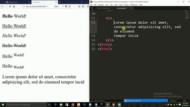 YOUNG CODERS TUTORIAL ON HTML5 EPS 11 (FORMATTING OF HTML5).