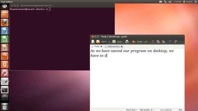 How to write,compile and run c program in Linux Ubuntu Mint