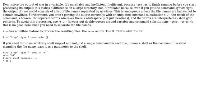 Unix & Linux: Syntax error in a bash script that calls find (4 Solutions!!)