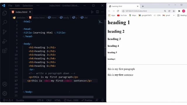 مختصر لغة html: اهم الأساسيات