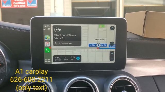 Mercedes Benz C-class upgrade retrofit Apple carplay