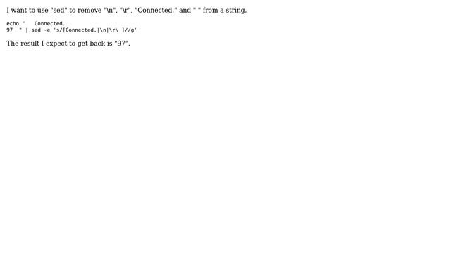 Unix & Linux: sed syntax to remove certain elements