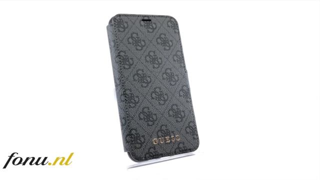 GUESS Logo Bookcase iPhone 11 Pro Max – Grijs