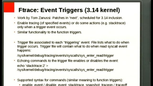 [linux.conf.au 2014] Current Status of Linux Tracing