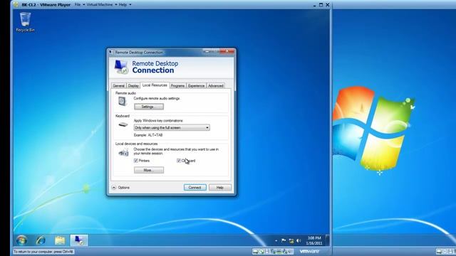 Configure and use your Windows 7 Remote Access   Remote Desktop Connection Software