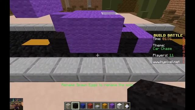 MineCraft - Build Battle(2) - Car Chase??!!
