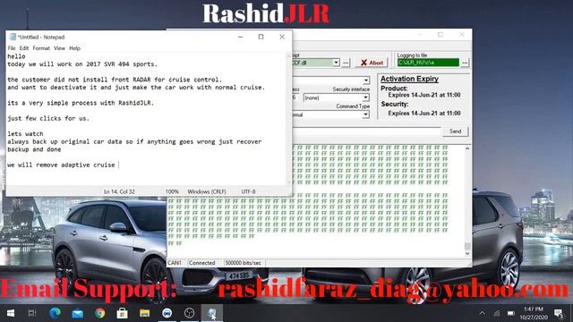 RADAR CRUISE CHANGE TO NORMAL Range Rover Land Rover JLR