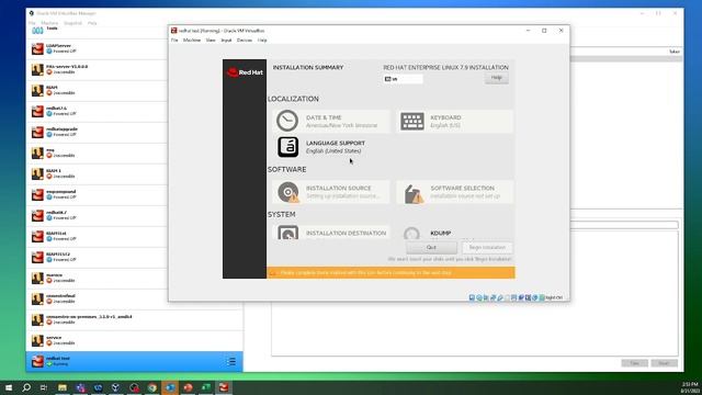 Linux Installation (Redhat 7)