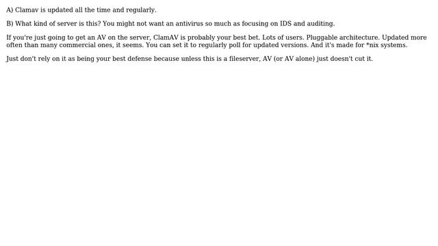 DevOps & SysAdmins: Server-side antivirus (3 Solutions!!)
