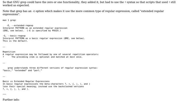 Unix & Linux: What does ? mean in a regular expression? (3 Solutions!!)