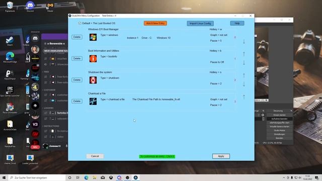 Renewable Grub2Win Tutorial