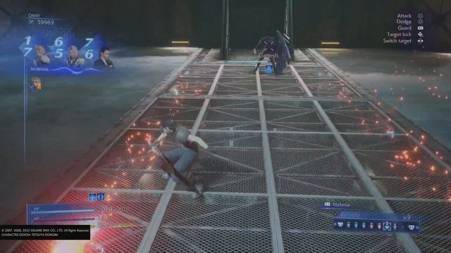 CRISIS CORE –FINAL FANTASY VII– REUNION - Genesis Ch. 5 Boss Fight (Hard)
