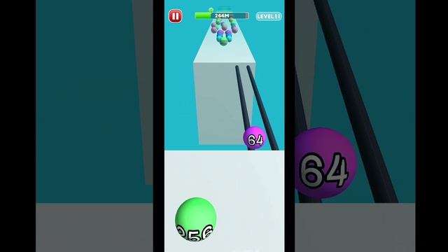Run Merge Ball 2048 - All Levels 1-22 Gameplay (Android, iOS) Number Game