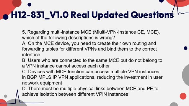 H12-831_V1.0 Huawei Certification Real Updated Questions