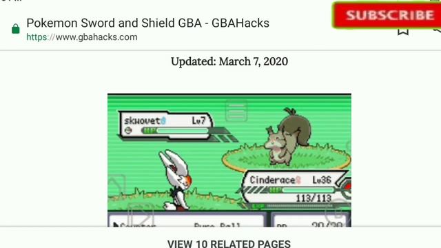 Pokemon Sword and Shield GBA download for Android ||