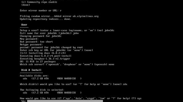 Alpine Linux Custom Install Script 2