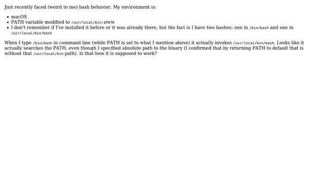 Unix & Linux: Why is the wrong bash running?