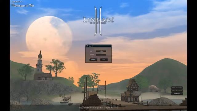 Lineage II. Очень короткое видео. Аккаунт. Мои персонажи. Прекрасная музыка. Хорошая графика. Старое