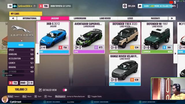 🔴LIVE - @CptGroot driving LAND ROVER  in FORZA HORIZON 5 || DAY 264