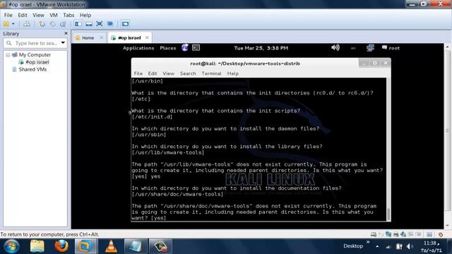 install vmware tools on kali linux