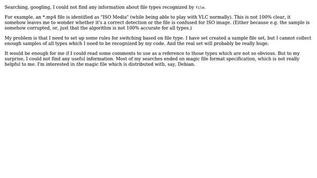 How to find human-readable information about file types recognized by `file`? (2 Solutions!!)