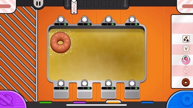 الحلقة الثالثة من سلسلة (road to the papa chef) لعبة(Papa Donuteria To Go)