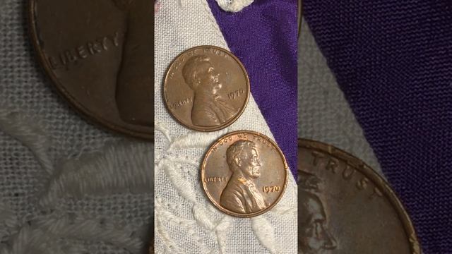 Lincoln 1970 beautiful pocket change pennies