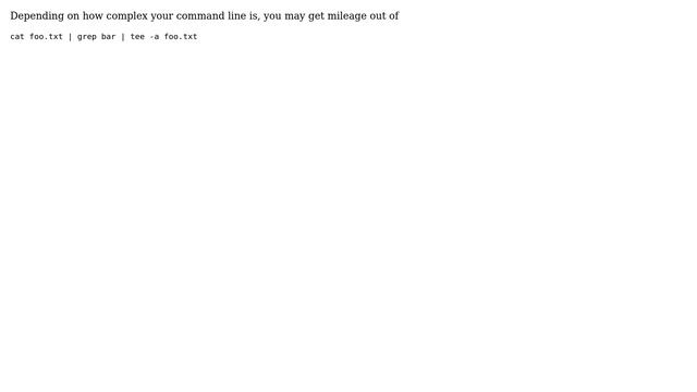Changing files on the fly in Linux (writing to input file on a pipe) (6 Solutions!!)