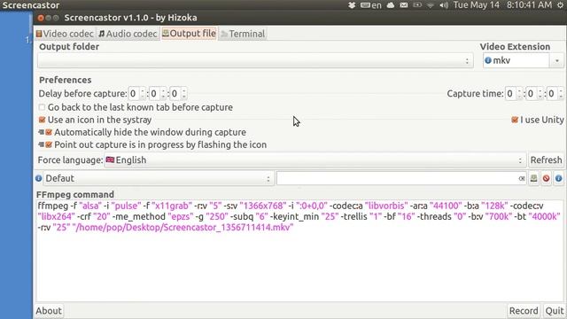 Ubuntu Basics SCREENCASTOR with 1304