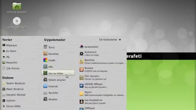 Linux Mint 11 Turkish Edition