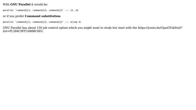 Unix & Linux: How to run groups of commands in parallel? (2 Solutions!!)