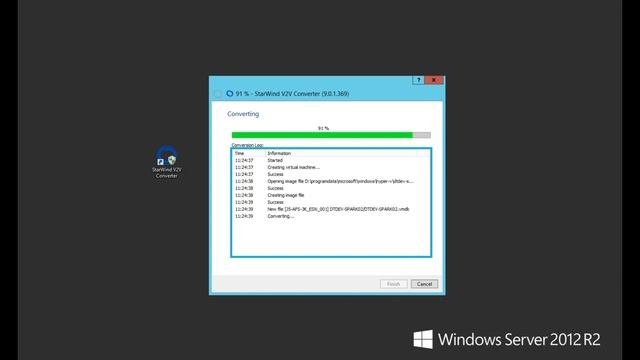 Linux Server Migration from Hyper-V to VMware using startwind V2V