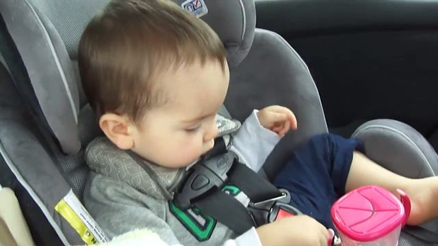 Owen Talks on the Way to the Beach (Car Seat)
