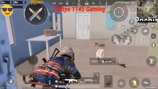 chiken dinner by sitting in room challenge 1v1v1v1 👍👍