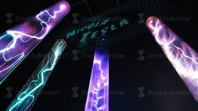 Sochi, Russia, April 29, 2018. Nicola Tesla electric Light show.