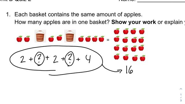 How many apples per basket?
