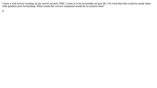 DevOps & SysAdmins: iptables question for port forwarding
