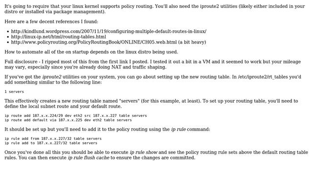 DevOps & SysAdmins: Ubuntu 10.04: Two interfaces on a same subnet with a same gateway