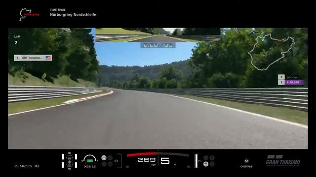 GT Sport Nurburgring Dodge Tomahawk Technology practice run